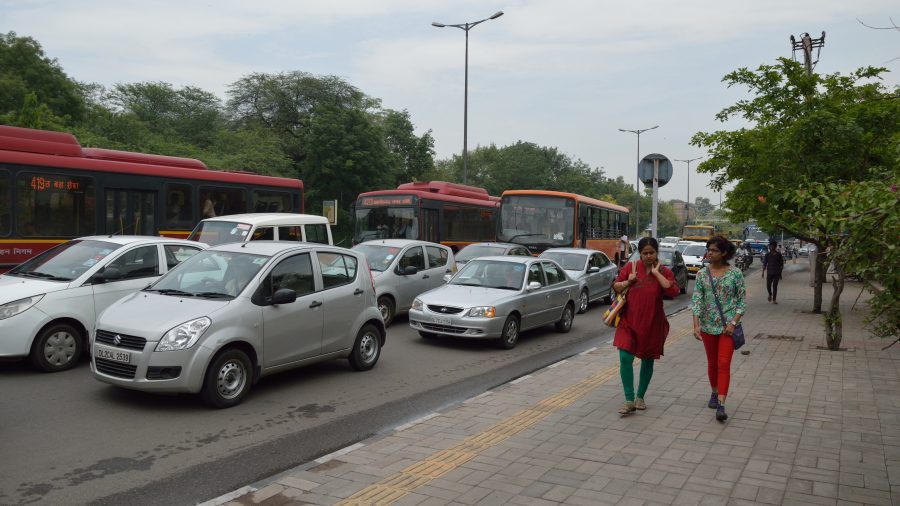Traffic in New Delhi