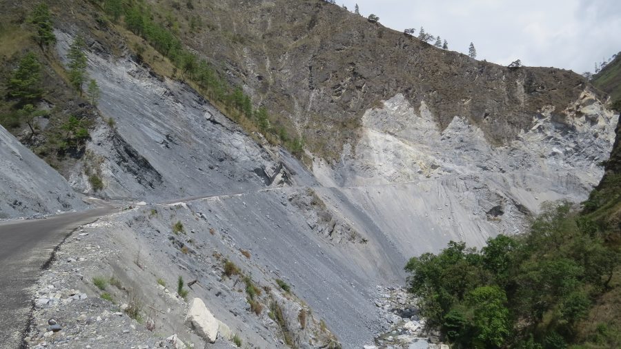 Himalayan landslide-prone terrain