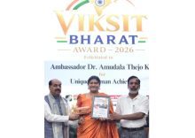 Ambassador Dr. Thejo Kumari Amudala Honoured with Rashtra Ratna Award 2026 and Viksit Bharat Award 2026